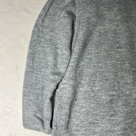 Calvin Klein Gray Ribbed Turtleneck Sweater Dress M - Picture 14 of 15